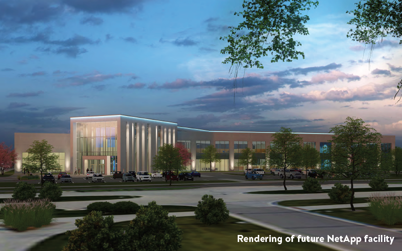 Rendering of future NetApp facility